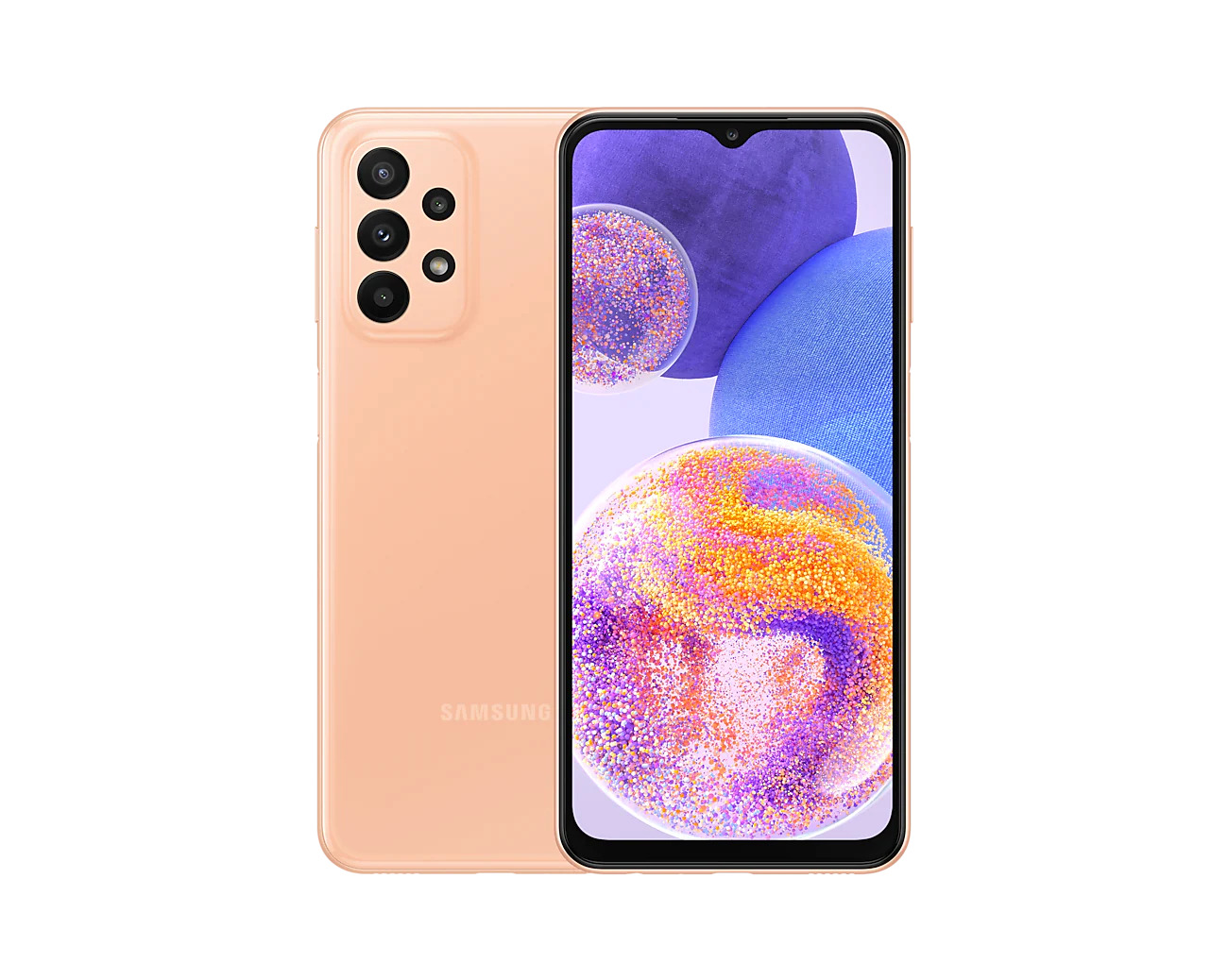 گوشی موبایل سامسونگ Galaxy A23 4G رنگ هلویی peach Color