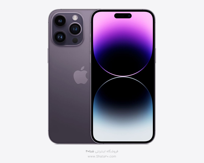 خرید گوشی موبایل اپل آیفون ۱۴ پرومکس Apple iPhone 14 Pro max Deep Purple Color رنگ بنفش (دیپ پرپل) ۶.۷ اینچی