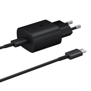 آداپتور شارژر اصلی 45 وات سامسونگ اورجینال همراه کابل USB-C مدل EP-T4510 با گارانتی شش‌ماهه (ویتنام)